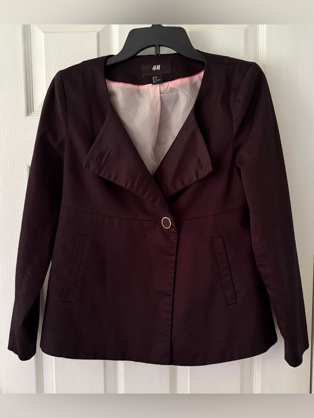 H&M Women's Black Notch Lapel Blazer